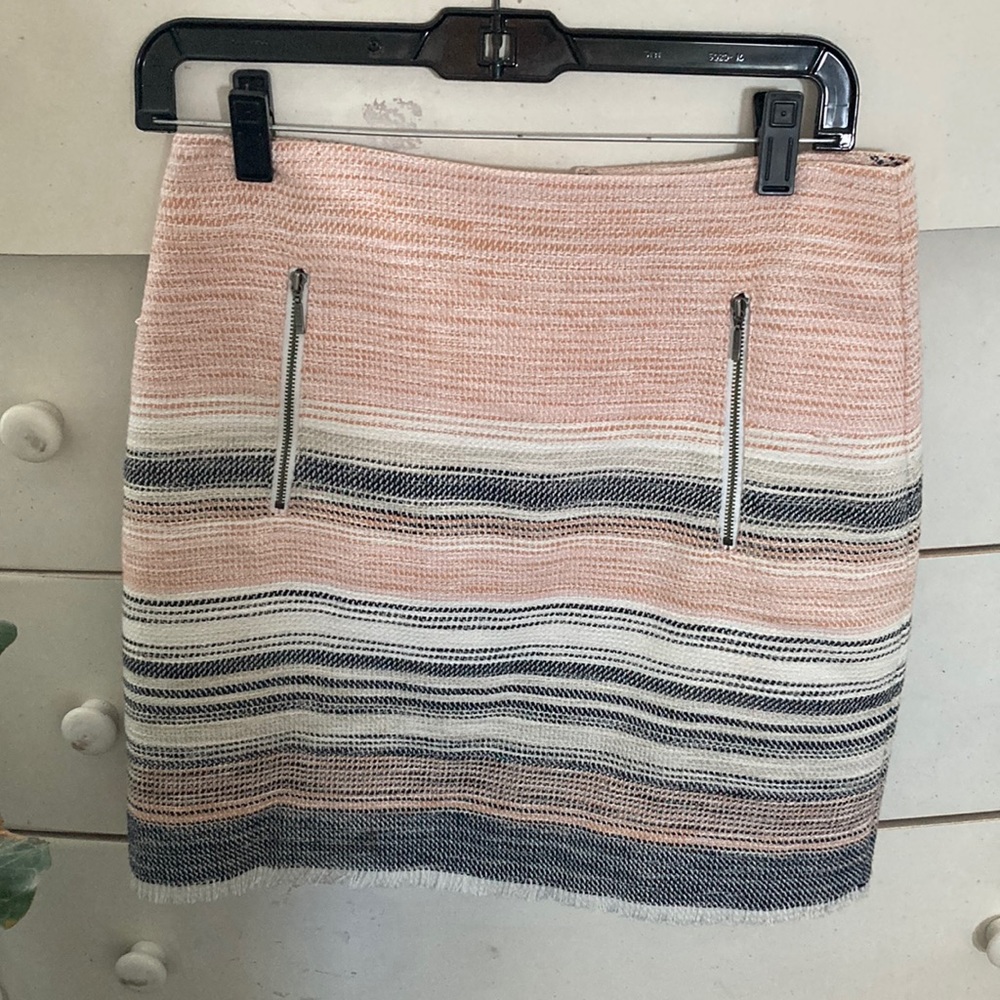 Striped Loft Skirt Size 4